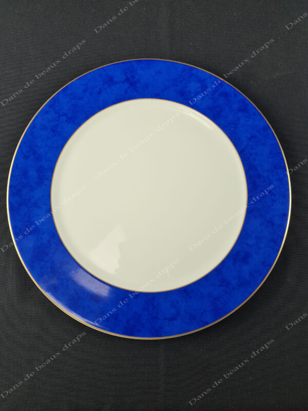 Assiette bleue Haviland Limoges Lazuli