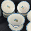 Service bleu porcelaine