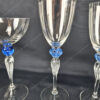 Superbe service de verres, bague bleu ciel, Venise, Murano, 76 pièces. – Image 2