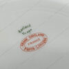 Rare assiette à diner en porcelaine de Limoges,monogramme sous couronne de marquis. – Image 3
