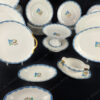 saucière service art déco turquoise