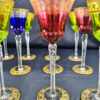 Verres Saint Louis modèle callot couleur