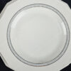Assiette en porcelaine art déco platine