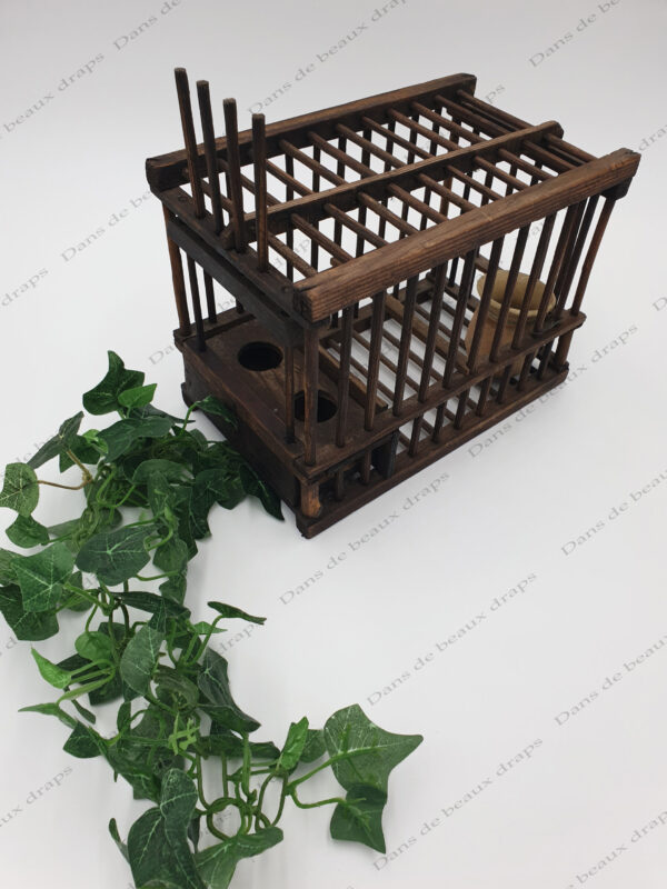 cage grive en bois