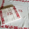 détail nappe et serviettes