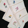 serviettes fleurs