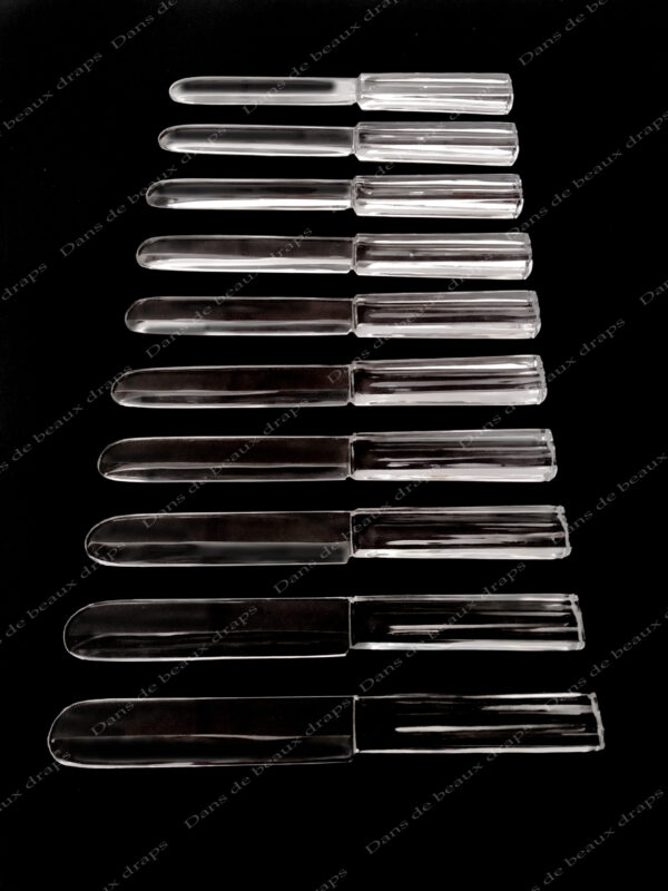 couteaux en cristal de baccarat