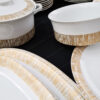 Service de table en porcelaine blanche et marli doré,KPM,Allemagne,années 70,57 pièces. – Image 11
