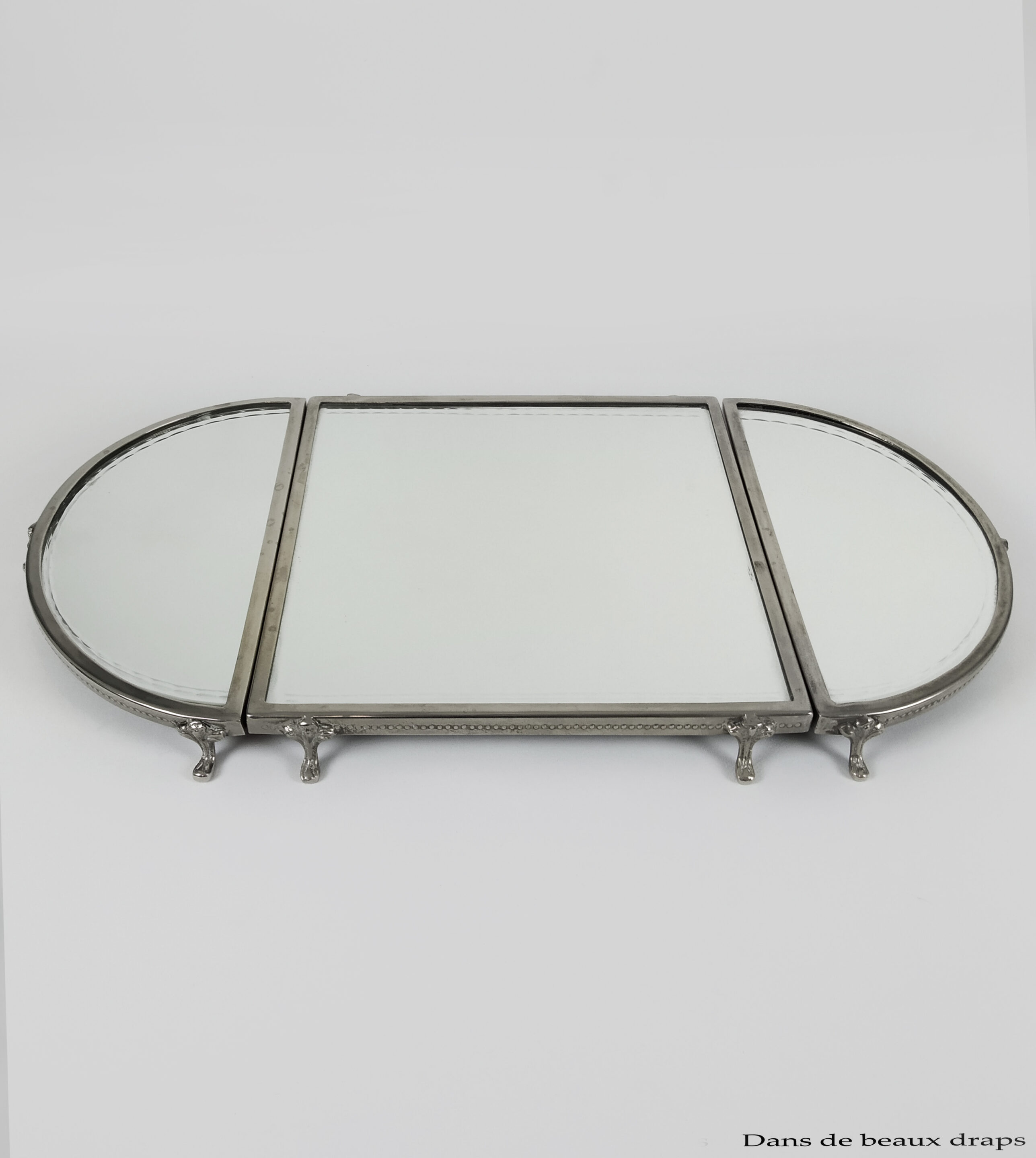 Miroir de table en argent - XIXe siècle - N.76055
