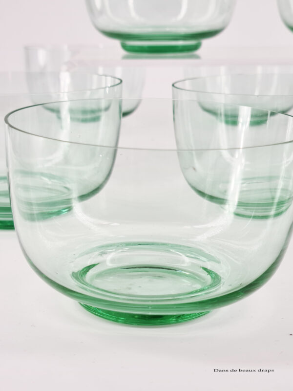 coupelle en cristal vert d'eau