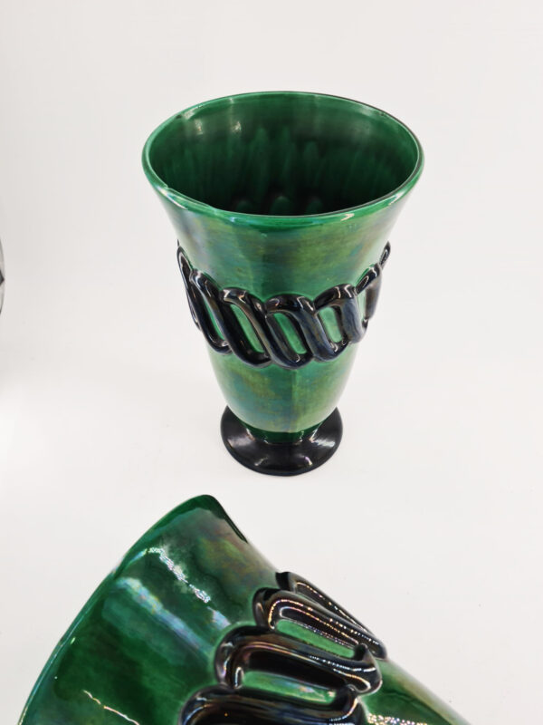 vases vert noir