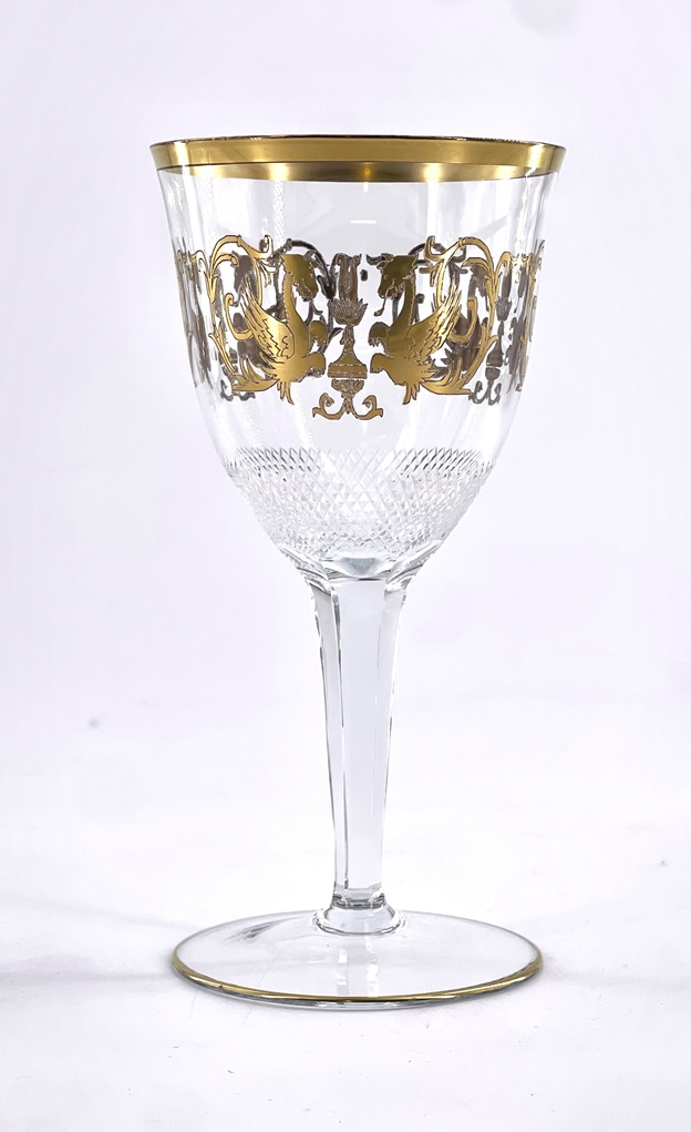 Rare service de verres en cristal de Saint Louis, modèle Alexandre